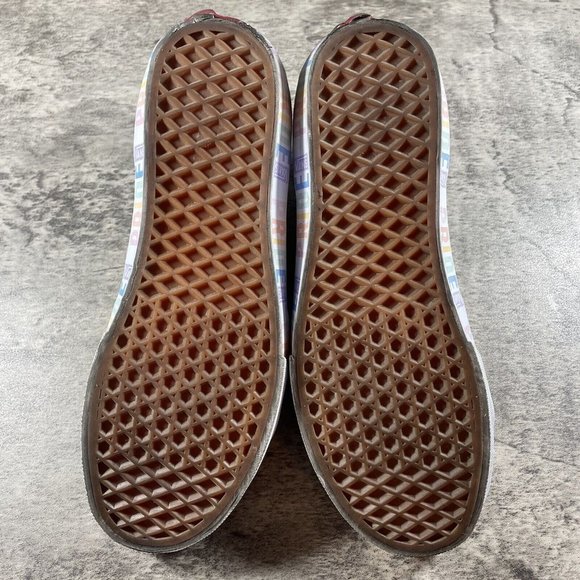 VANS Sk8-Mid PRIDE LGBTQ+ Gay Rainbow Skate Colorblock Shoes Size M 8 W 9.5 - Picture 8 of 10